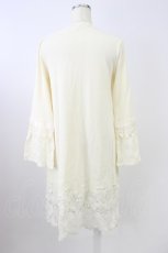 画像2: axes femme / 裾レースロングカーディガン M 生成り T-26-08-16-021-AX-TO-TE-ZT (2)