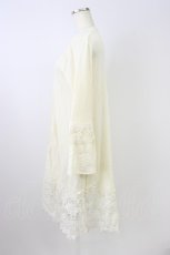 画像3: axes femme / 裾レースロングカーディガン M 生成り T-26-08-16-021-AX-TO-TE-ZT (3)