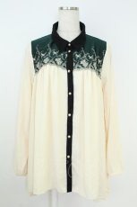 画像1: axes femme / ヨーク刺繍チュニック M 生成り T-26-08-19-003-AX-TO-SA-ZT (1)