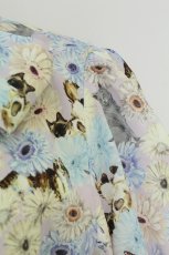 画像3: axes femme POETIQUE / フラワーキャットボウタイワンピース  ピンクＸサックスＸアイボリー T-26-08-19-026-AX-OP-SA-ZT (3)