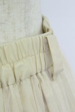 画像4: axes femme / ローズ刺繍チュールスカート  生成りＸブラウン T-26-08-19-037-AX-SK-SA-ZT (4)