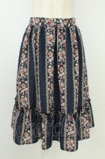 画像1: axes femme / 花柄スカート  ネイビー T-26-08-19-044-AX-SK-SA-ZT (1)