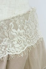 画像5: axes femme POETIQUE / サイド刺繍ショートパンツ  ブラウンＸ白 T-26-08-19-045-AX-PA-SA-ZT (5)