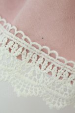画像5: axes femme / レース重ね半袖カットソー  ピンクＸ白 T-26-08-19-005-AX-TO-SA-ZT (5)