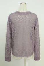 画像2: axes femme / ラウンドネックレースインナー  ラベンダー T-26-08-19-009-AX-TO-SA-ZT (2)