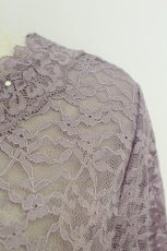 画像3: axes femme / ラウンドネックレースインナー  ラベンダー T-26-08-19-009-AX-TO-SA-ZT (3)