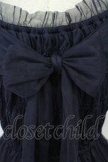 画像3: axes femme / バックリボンシャーリングプルオーバー  紺 T-26-08-19-011-AX-TO-SA-ZT (3)