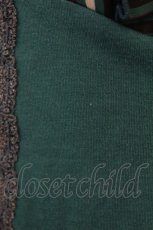 画像5: axes femme / ストライプシフォンラウンドブラウス風カットソー  グリーン T-26-08-19-012-AX-TO-SA-ZT (5)