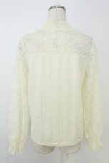画像2: axes femme / レース切り替えテレコカットソー  アイボリー T-26-08-19-002-AX-TO-SA-ZT (2)