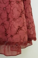 画像4: axes femme / 総刺繍入りスカートドッキングワンピース  アイボリーＸピンク T-26-08-19-018-AX-OP-SA-ZT (4)