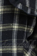 画像5: merry jenny / チューリップ刺繍checkワンピース F 青チェック T-26-08-20-027-LO-OP-SA-ZT (5)