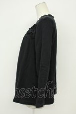 画像3: PINK HOUSE / 胸元レーススウェット  ブラック T-26-08-20-031-LO-TO-SA-ZT (3)