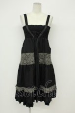 画像1: axes femme / シャーリング2WAYワンピース M 黒 T-26-08-20-032-AX-OP-SA-ZT (1)