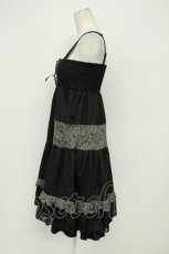 画像3: axes femme / シャーリング2WAYワンピース M 黒 T-26-08-20-032-AX-OP-SA-ZT (3)