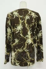画像2: INGEBORG / 鈴蘭&ロゴpt長袖Tシャツ  ブラウン T-26-08-20-006-LO-TS-SA-ZT (2)