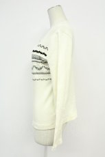 画像3: PINK HOUSE / レースボーダーptTシャツ L アイボリー T-26-08-20-016-LO-TS-SA-ZT (3)