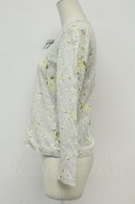 画像3: PINK HOUSE / ライラック柄長袖Tシャツ M ブルーグレー T-26-08-20-019-LO-TS-SA-ZT (3)