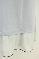 画像4: axes femme / シフォンフリルキャミソール  サックスX白Ｘ紺 T-26-08-23-003-AX-TO-SA-ZT (4)