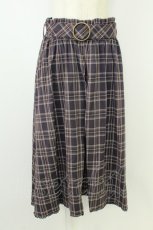 画像1: axes femme POETIQUE / オーバースカート付パンツ  ブラウンＸパープル T-26-08-23-028-AX-PA-SA-ZT (1)