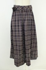 画像2: axes femme POETIQUE / オーバースカート付パンツ  ブラウンＸパープル T-26-08-23-028-AX-PA-SA-ZT (2)