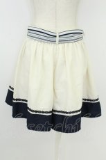 画像2: axes femme / バイカラーフレアキュロット  白Ｘ紺 T-26-08-23-039-AX-PA-SA-ZT (2)