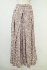 画像1: PINK HOUSE / ストライプアイレットリボン刺繍ワイドパンツ 3(サイズ9号) 赤Ｘ白 T-26-08-23-040-LO-PA-SA-ZT (1)