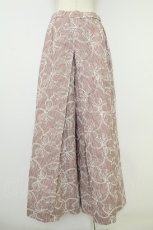 画像2: PINK HOUSE / ストライプアイレットリボン刺繍ワイドパンツ 3(サイズ9号) 赤Ｘ白 T-26-08-23-040-LO-PA-SA-ZT (2)