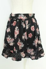 画像2: axes femme POETIQUE / ローズプリントキュロット  黒Ｘ赤Ｘ緑 T-26-08-23-047-AX-SK-SA-ZT (2)