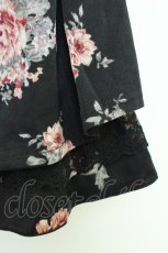 画像4: axes femme POETIQUE / ローズプリントキュロット  黒Ｘ赤Ｘ緑 T-26-08-23-047-AX-SK-SA-ZT (4)