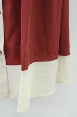 画像4: axes femme / 襟刺繍バイカラーチュニック F 赤 T-26-08-23-012-AX-OP-SA-ZT (4)