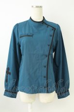 画像1: axes femme POETIQUE / メディカルデザインブラウス M グリーン T-26-08-23-013-AX-BL-SA-ZT (1)