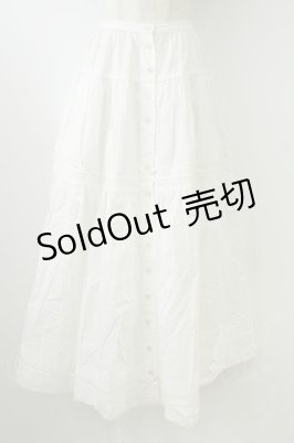 Preview of リボンいっぱいローンスカート  白