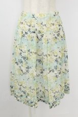 画像1: INGEBORG / 花柄シフォンスカート 3(サイズ9号) サックス T-26-08-23-018-LO-SK-SA-ZT (1)