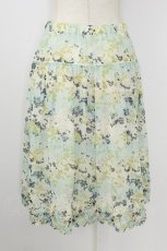 画像2: INGEBORG / 花柄シフォンスカート 3(サイズ9号) サックス T-26-08-23-018-LO-SK-SA-ZT (2)