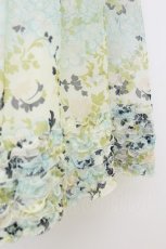 画像4: INGEBORG / 花柄シフォンスカート 3(サイズ9号) サックス T-26-08-23-018-LO-SK-SA-ZT (4)