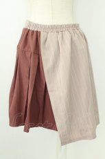 画像2: axes femme POETIQUE / ラップデザインミニスカート  ボルドー T-26-08-23-019-AX-SK-SA-ZT (2)