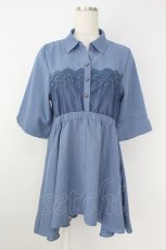 画像1: axes femme / イレヘムシャツチュニック  ブルー T-26-08-29-023-AX-OP-HR-ZT (1)