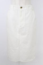 画像1: Franche Lippee / チューリップデニムスカート  白 T-26-08-29-028-LO-SK-AS-ZT (1)