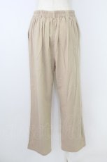 画像2: axes femme / 裾刺繍ストレートパンツ L ベージュ T-26-08-29-031-AX-PA-SZ-ZT (2)