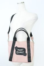 画像1: MARY QUANT / ロゴショルダーバッグ  ピンクＸ黒 T-26-08-29-032-LO-BG-SA-ZT (1)
