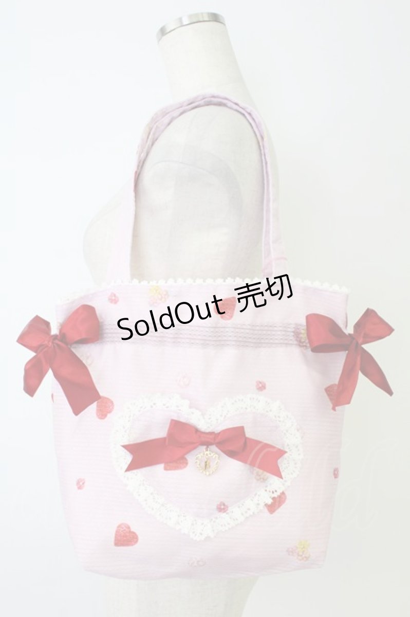 画像1: BABY,THE STARS SHINE BRIGHT / Strawberry Sweetheart Cake柄レッスンバッグ  ピンク T-26-08-29-033-BA-BG-AS-ZT (1)