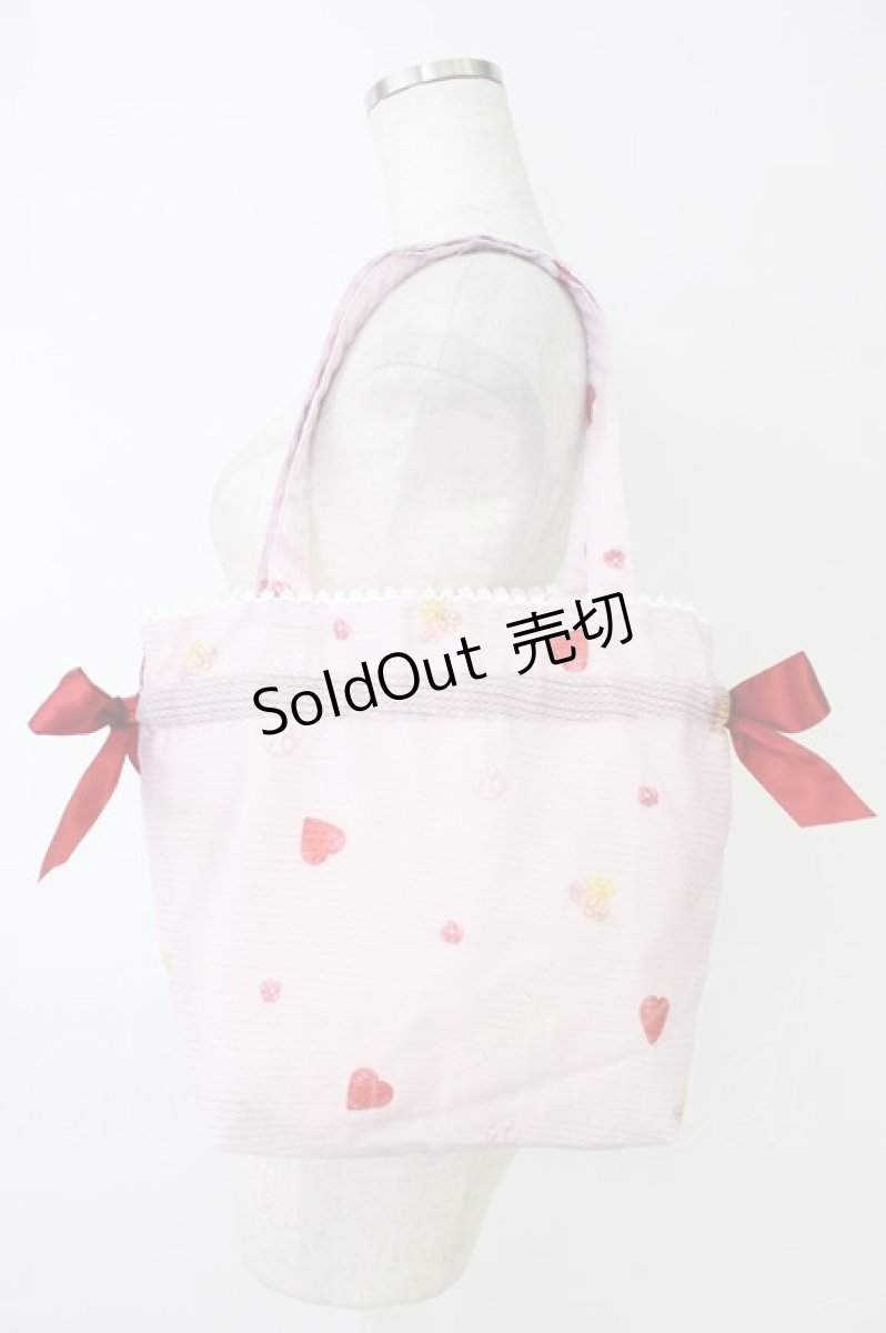 画像2: BABY,THE STARS SHINE BRIGHT / Strawberry Sweetheart Cake柄レッスンバッグ  ピンク T-26-08-29-033-BA-BG-AS-ZT (2)