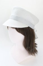 画像1: axes femme / ブレードリボンマリンキャスケット  白 T-26-08-29-038-AX-AC-AS-ZT (1)
