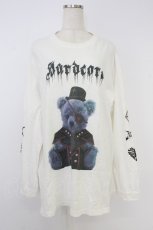 画像1: Amilige / Hard core Bear 袖プリントロングT  白 T-26-08-29-006-PU-TO-SZ-ZT (1)