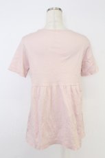 画像2: PINK HOUSE / バラモチーフ付きカットソーチュニック  ピンク T-26-08-29-007-LO-TO-SA-ZT (2)