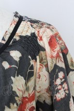 画像3: INGEBORG / フラワートップス  紺 T-26-08-29-017-LO-TO-SA-ZT (3)