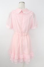 画像2: Honey Cinnamon / ドットシフォンワンピース  ピンク T-26-08-29-019-LO-OP-HR-ZT (2)