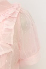 画像3: Honey Cinnamon / ドットシフォンワンピース  ピンク T-26-08-29-019-LO-OP-HR-ZT (3)