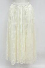 画像1: axes femme / ローズレーススカート  アイボリー T-26-08-31-001-AX-SK-SA-ZT (1)