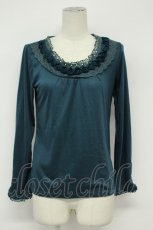 画像1: axes femme / 立体モチーフプルオーバー  緑 T-26-08-31-028-AX-TO-SA-ZT (1)